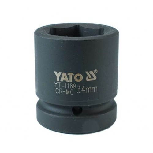 Головка торцевая ударная 1" 6гр. 34мм L61мм CrMo "Yato"