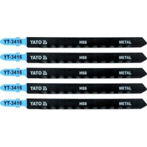 Полотна для электролобзика по металлу и Al 106x130x1,0мм 21TPI (5шт) "Yato