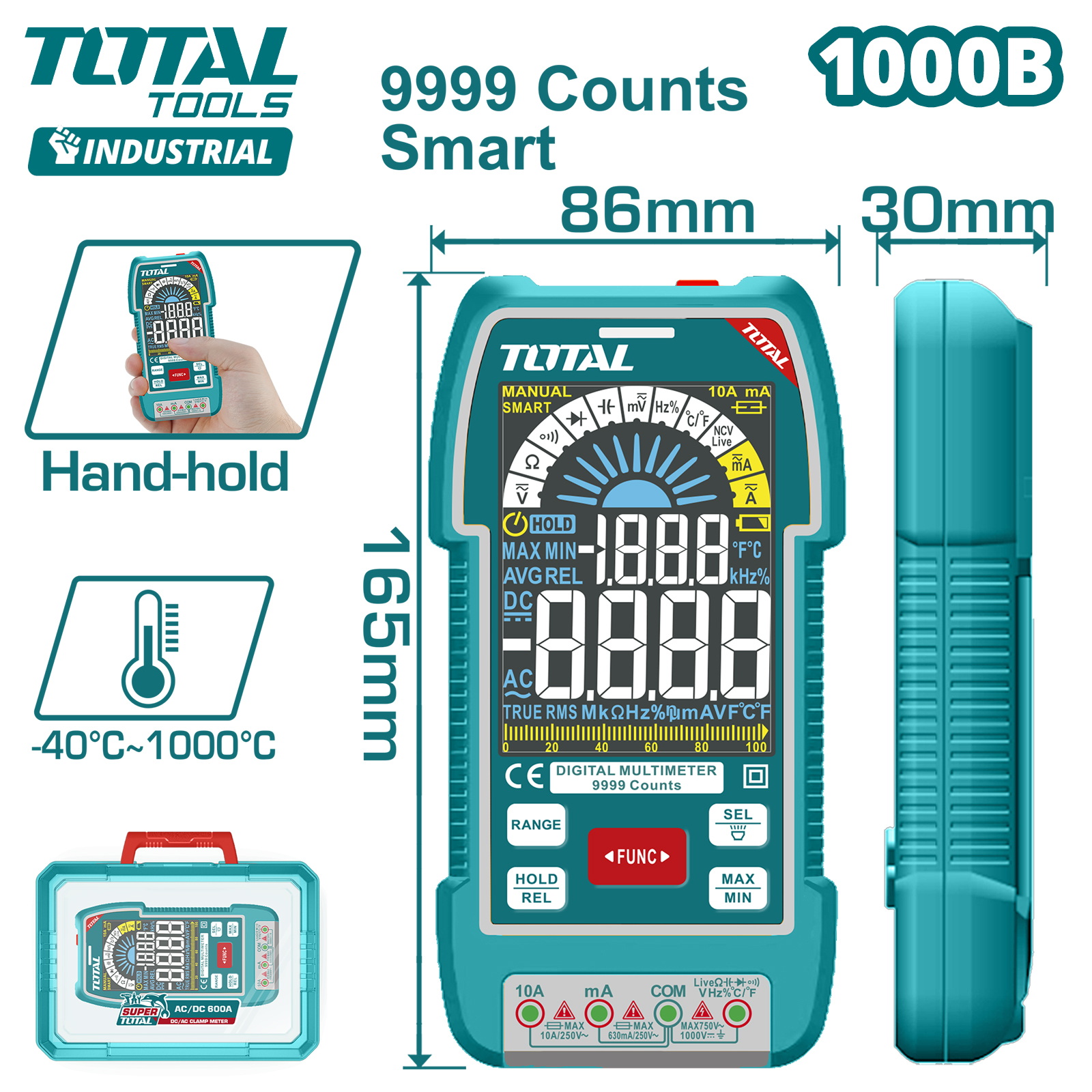 Мультиметр цифровой TOTAL TMT5110004